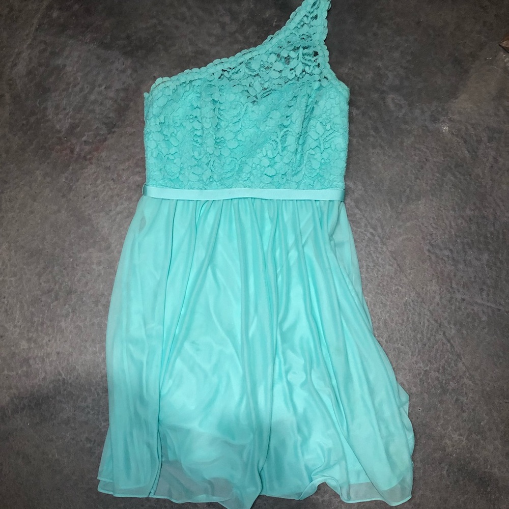 Teal David’s bridal short dress (worn once)